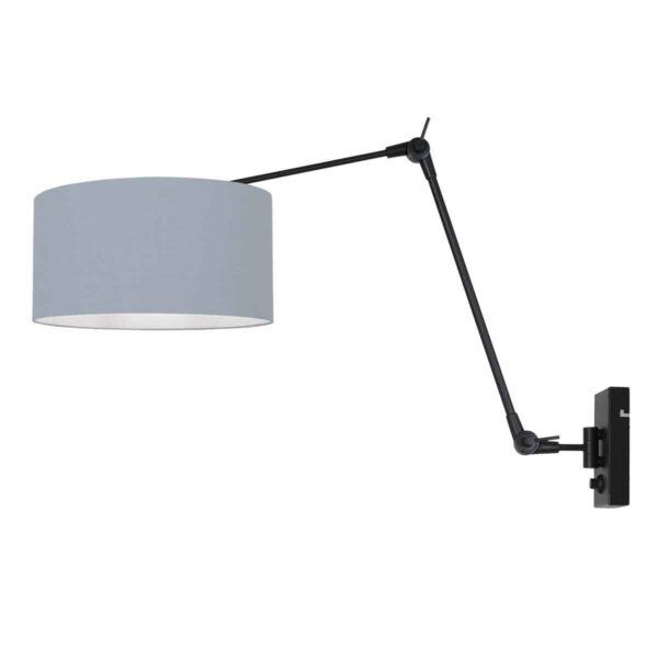 Steinhauer Prestige chic wandlamp – E27 (grote fitting) – Zwart