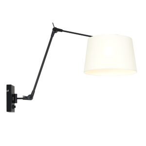 Steinhauer Prestige chic wandlamp – E27 (grote fitting) – Zwart
