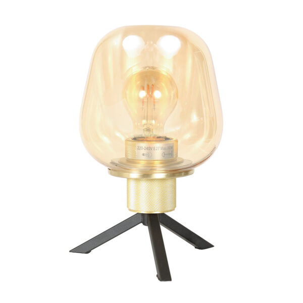 Steinhauer Reflexion tafellamp – ø 14 cm – Niet verstelbaar – E27 (grote fitting) – Messing