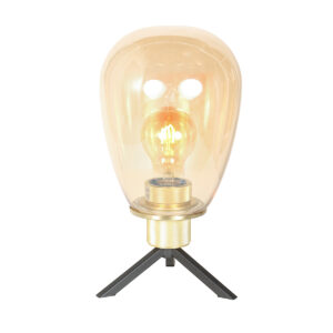 Steinhauer Reflexion tafellamp – ø 15 cm – Niet verstelbaar – E27 (grote fitting) – Amberkleurig