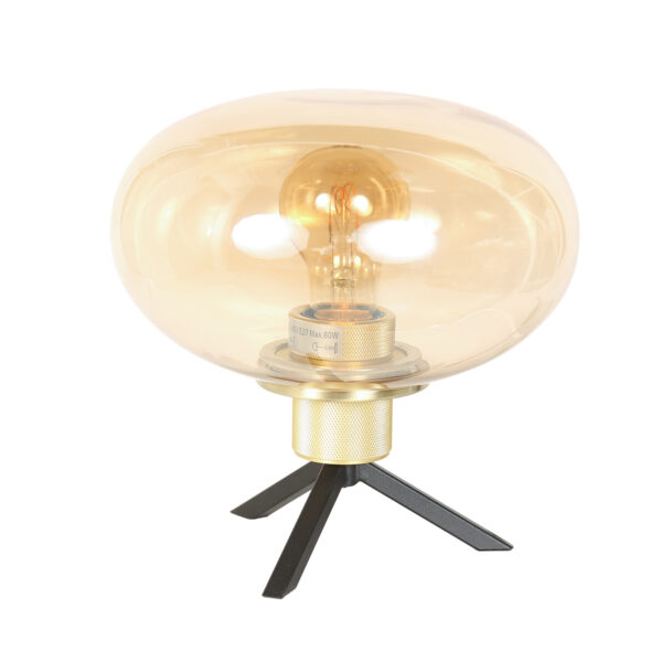 Steinhauer Reflexion tafellamp – ø 22 cm – Niet verstelbaar – E27 (grote fitting) – Amberkleurig
