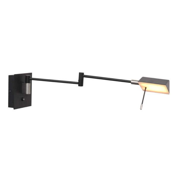 Steinhauer Retina wandlamp – Ingebouwd (LED) – Zwart