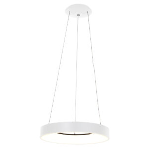 Steinhauer Ringlede hanglamp – ø 48 cm – In hoogte verstelbaar – Ingebouwd (LED) – Wit