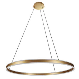 Steinhauer Ringlux hanglamp – ø 100 cm – In hoogte verstelbaar – Ingebouwd (LED) – Goud