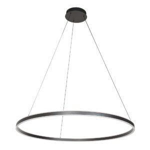 Steinhauer Ringlux hanglamp – ø 100 cm – In hoogte verstelbaar – Ingebouwd (LED) – Zwart