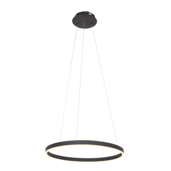 Steinhauer Ringlux hanglamp – ø 60 cm – Ingebouwd (LED) – Zwart