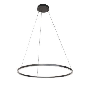 Steinhauer Ringlux hanglamp – ø 80 cm – Ingebouwd (LED) – Zwart