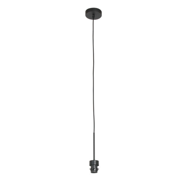 Steinhauer Sparkled light hanglamp – ø 11 cm – E27 (grote fitting) – Zwart