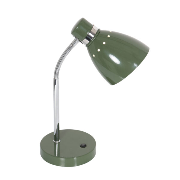 Steinhauer Spring tafellamp – ø 14 cm – Draai- en/of kantelbaar en In hoogte verstelbaar – E27 (grote fitting) – Groen