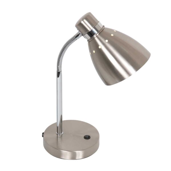 Steinhauer Spring tafellamp – ø 14 cm – Draai- en/of kantelbaar en In hoogte verstelbaar – E27 (grote fitting) – Staal