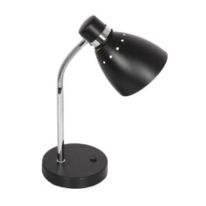 Steinhauer Spring tafellamp – ø 14 cm – Draai- en/of kantelbaar en In hoogte verstelbaar – E27 (grote fitting) – Zwart