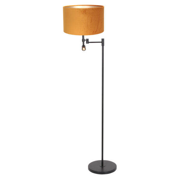 Steinhauer Stang vloerlamp – LED + E27 – Zwart