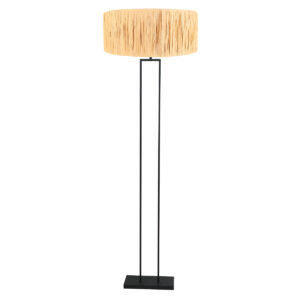 Steinhauer Stang vloerlamp – ø 50 cm – E27 (grote fitting) – Zwart