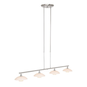 Steinhauer Tallerken hanglamp – In hoogte verstelbaar – G9 – Staal