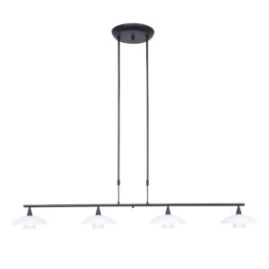 Steinhauer Tallerken hanglamp – In hoogte verstelbaar – G9 – Zwart