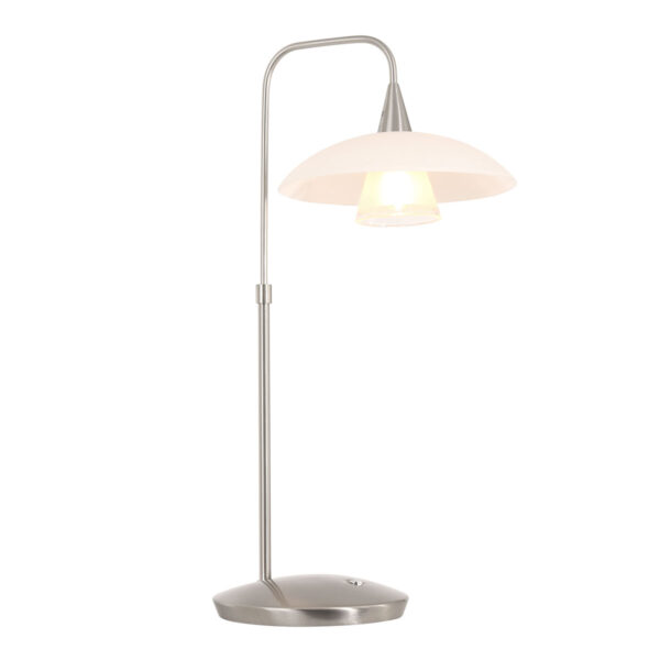 Steinhauer Tallerken tafellamp – Niet verstelbaar – G9 – Staal