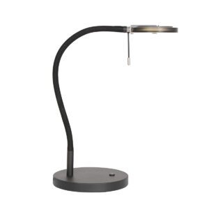 Steinhauer Turound tafellamp – Draai- en/of kantelbaar en In hoogte verstelbaar – Ingebouwd (LED) – Zwart