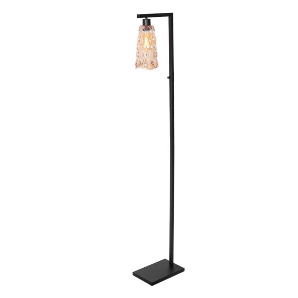 Steinhauer Vidrio vloerlamp – E27 (grote fitting) – Zwart