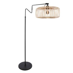 Anne Light & Home Linstrom vloerlamp – E27 (grote fitting) – Zwart