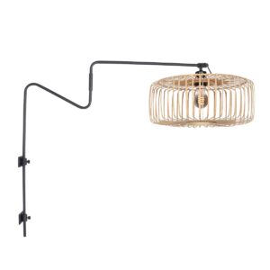 Anne Light & Home Linstrom wandlamp – E27 (grote fitting) – Zwart