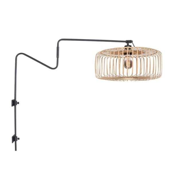 Anne Lighting Linstrom wandlamp – E27 (grote fitting) – Zwart