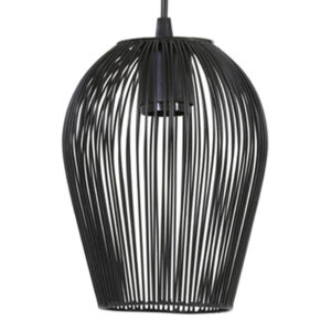 Light & Living Abby hanglamp – E27 (grote fitting) – Zwart