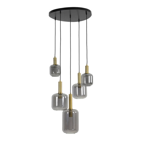 Light & Living Lekar hanglamp – E27 (grote fitting) – Brons