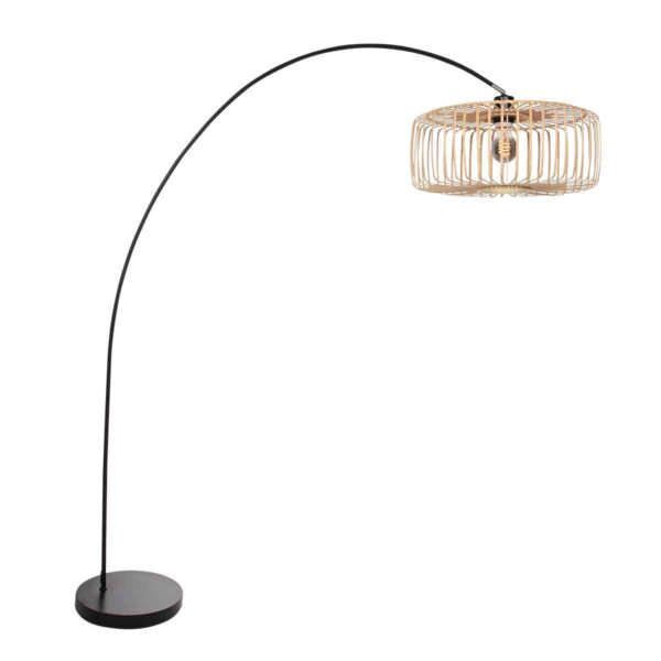 Mexlite Solva vloerlamp – E27 (grote fitting) – Zwart