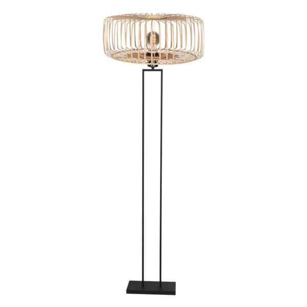 Steinhauer Stang vloerlamp – ø 50 cm – E27 (grote fitting) – Zwart