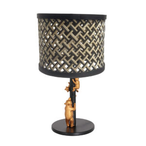 Anne Lighting Animaux tafellamp – ø 20 cm – Niet verstelbaar – E27 (grote fitting) – Zwart