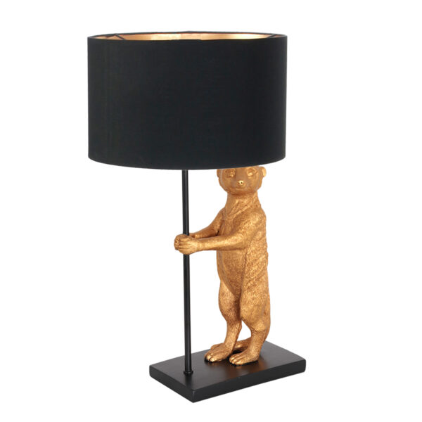 Anne Lighting Animaux tafellamp – ø 30 cm – Niet verstelbaar – E27 (grote fitting) – Zwart