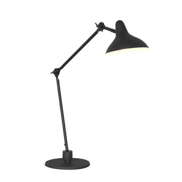 Anne Lighting Kasket tafellamp – ø 30 cm – Draai- en/of kantelbaar en In hoogte verstelbaar – E27 (grote fitting) – Zwart