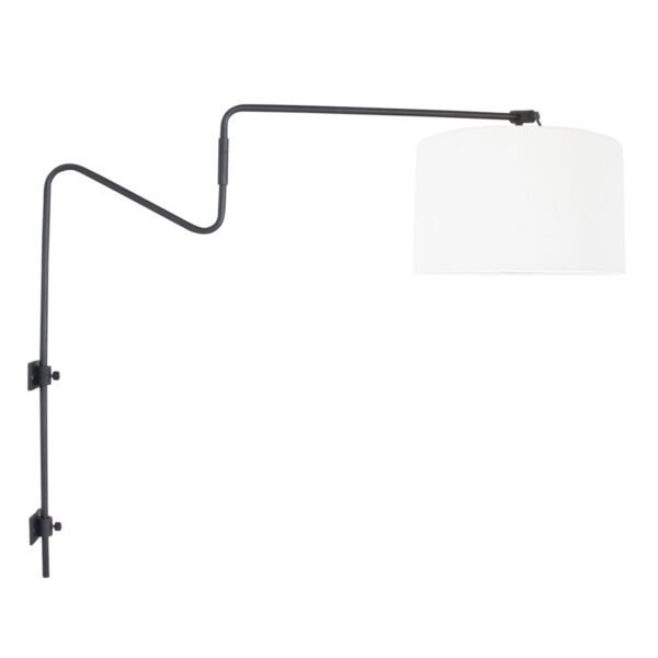 Anne Lighting Linstrom wandlamp – E27 (grote fitting) – Zwart