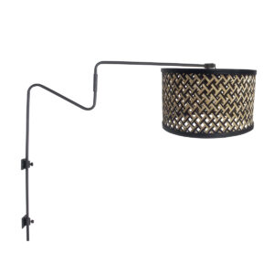 Anne Lighting Linstrom wandlamp – E27 (grote fitting) – Zwart