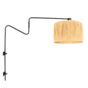 Anne Lighting Linstrom wandlamp – E27 (grote fitting) – Zwart