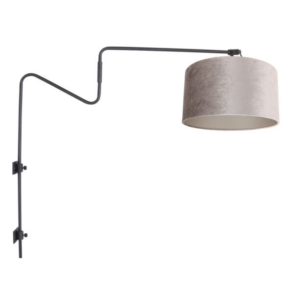 Anne Lighting Linstrom wandlamp – E27 (grote fitting) – Zwart