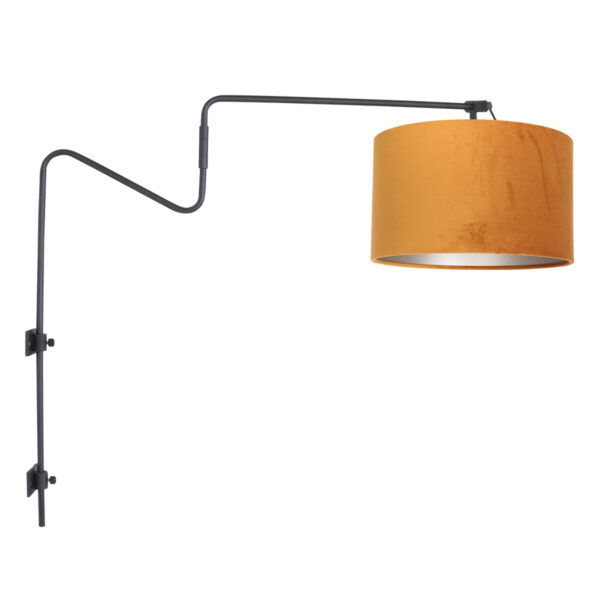 Anne Lighting Linstrom wandlamp – E27 (grote fitting) – Zwart