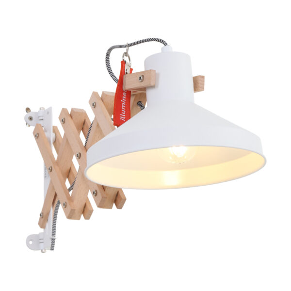 Anne Lighting Woody wandlamp – E27 (grote fitting) – Naturel