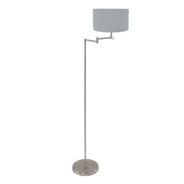 Mexlite Bella vloerlamp – E27 (grote fitting) – Staal