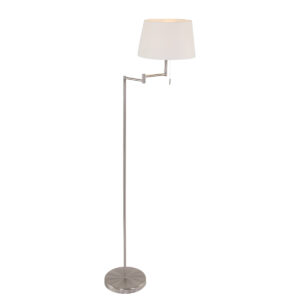 Mexlite Bella vloerlamp – E27 (grote fitting) – Staal