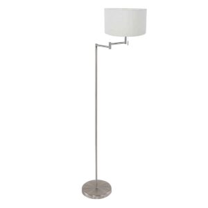 Mexlite Bella vloerlamp – ø 45 cm – E27 (grote fitting) – Staal