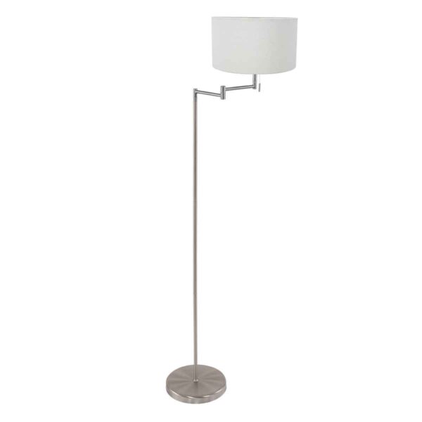 Mexlite Bella vloerlamp – ø 45 cm – E27 (grote fitting) – Staal