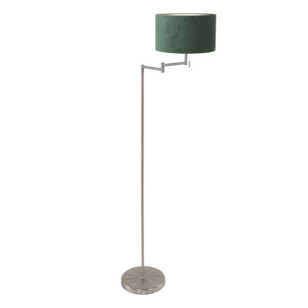 Mexlite Bella vloerlamp – ø 45 cm – E27 (grote fitting) – Staal