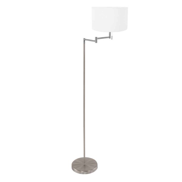 Mexlite Bella vloerlamp – ø 45 cm – E27 (grote fitting) – Staal