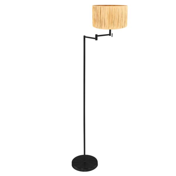 Mexlite Bella vloerlamp – ø 45 cm – E27 (grote fitting) – Zwart