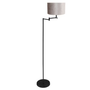 Mexlite Bella vloerlamp – ø 45 cm – E27 (grote fitting) – Zwart