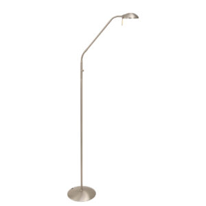 Mexlite Biron vloerlamp – Ingebouwd (LED) – Staal