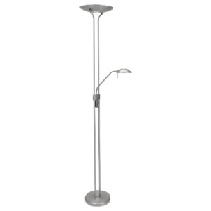 Mexlite Biron vloerlamp – Ingebouwd (LED) – Staal