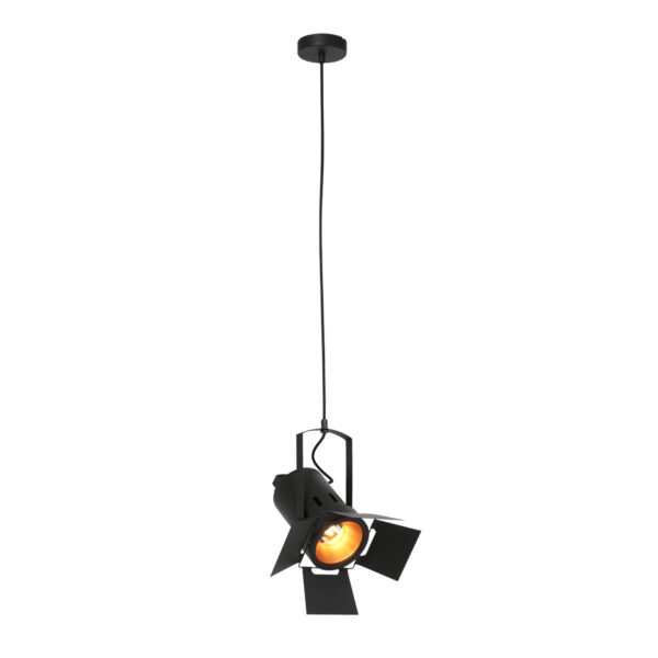 Mexlite Carree hanglamp – In hoogte verstelbaar – E27 (grote fitting) – Zwart