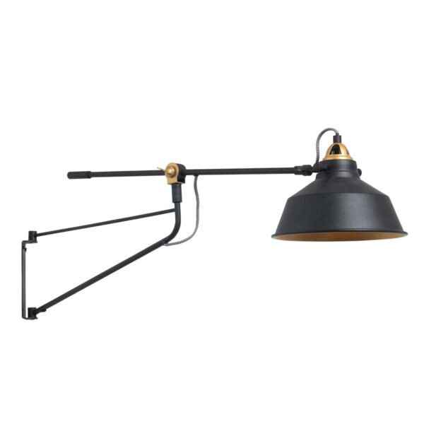 Mexlite Nove wandlamp – E27 (grote fitting) – Zwart